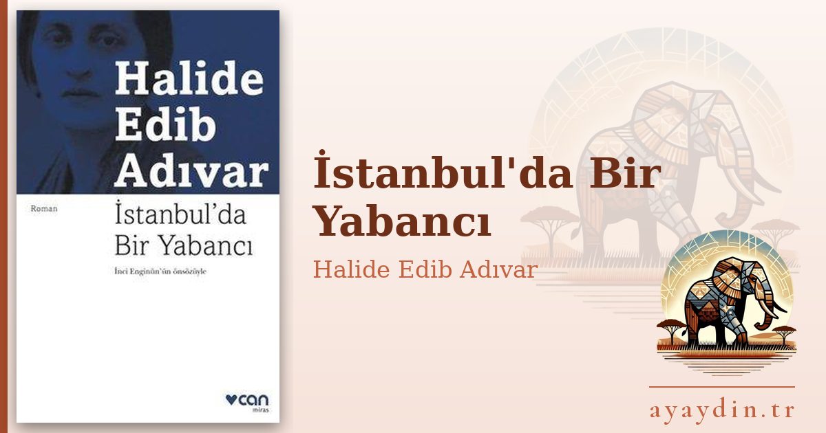İstanbul'da Bir Yabancı - Halide Edib Adıvar kitap alıntıları ve sözleri