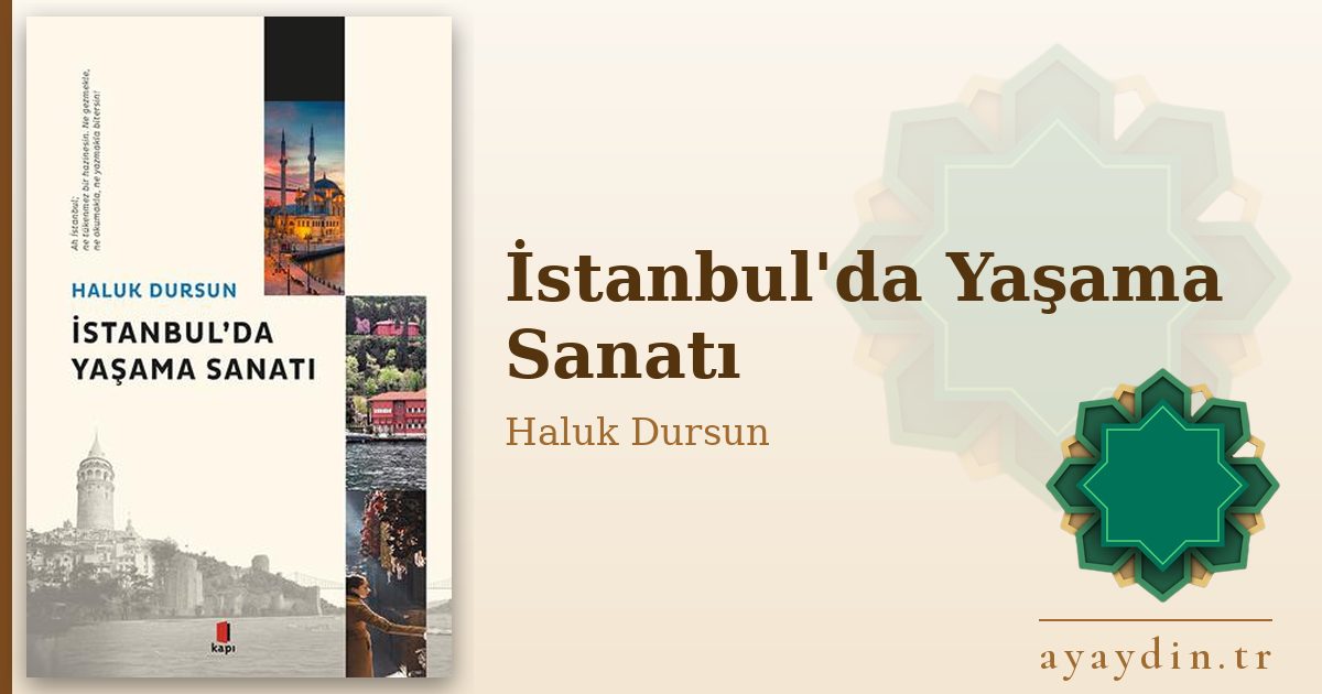 İstanbul'da Yaşama Sanatı - Haluk Dursun kitap alıntıları ve sözleri