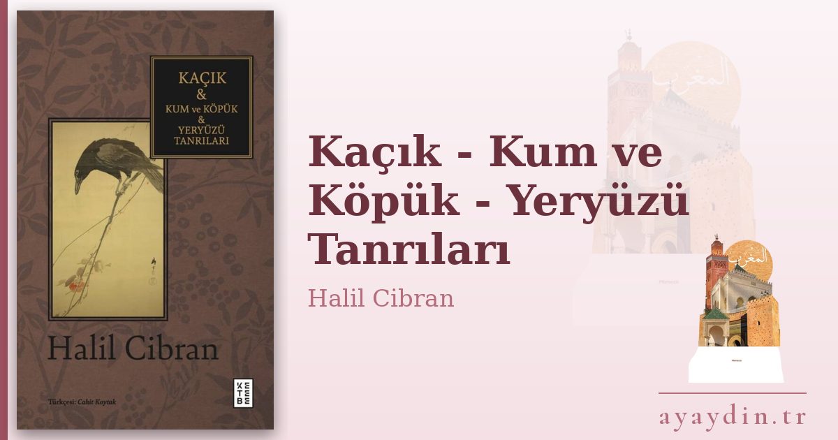 Kaçık - Kum ve Köpük - Yeryüzü Tanrıları - Halil Cibran kitap alıntıları ve sözleri