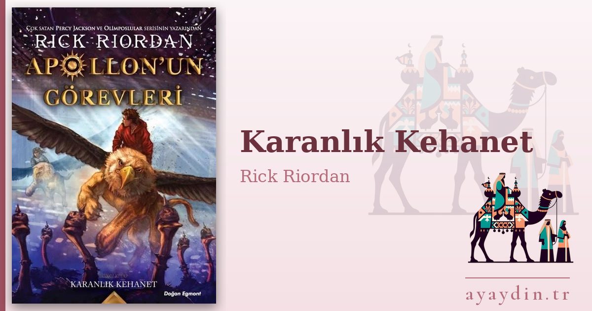 Karanlık Kehanet - Rick Riordan kitap alıntıları ve sözleri