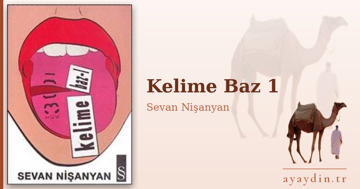 Kelime Baz 1 - Sevan Nişanyan kitap alıntıları ve sözleri