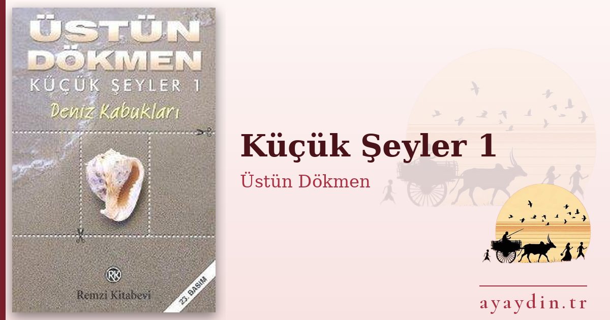 Küçük Şeyler 1 - Üstün Dökmen kitap alıntıları ve sözleri