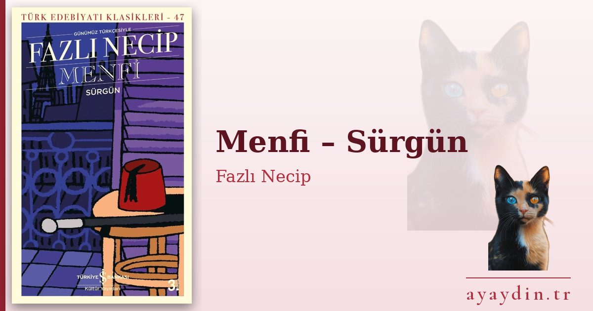 Menfi – Sürgün - Fazlı Necip kitap alıntıları ve sözleri