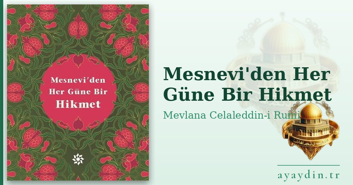 Mesnevi'den Her Güne Bir Hikmet - Mevlana Celaleddin-i Rumi kitap alıntıları ve sözleri