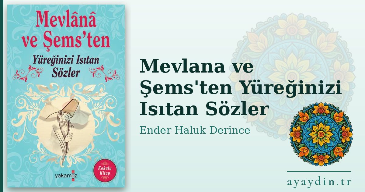 Mevlana ve Şems'ten Yüreğinizi Isıtan Sözler - Ender Haluk Derince kitap alıntıları ve sözleri