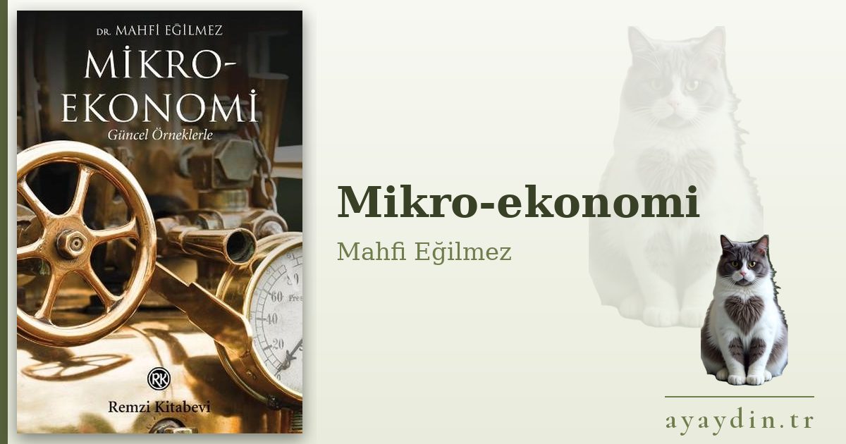 Mikro-ekonomi - Mahfi Eğilmez kitap alıntıları ve sözleri