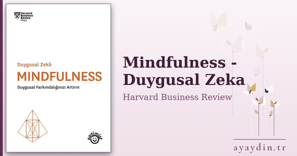 Mindfulness - Duygusal Zeka - Harvard Business Review kitap alıntıları ve sözleri
