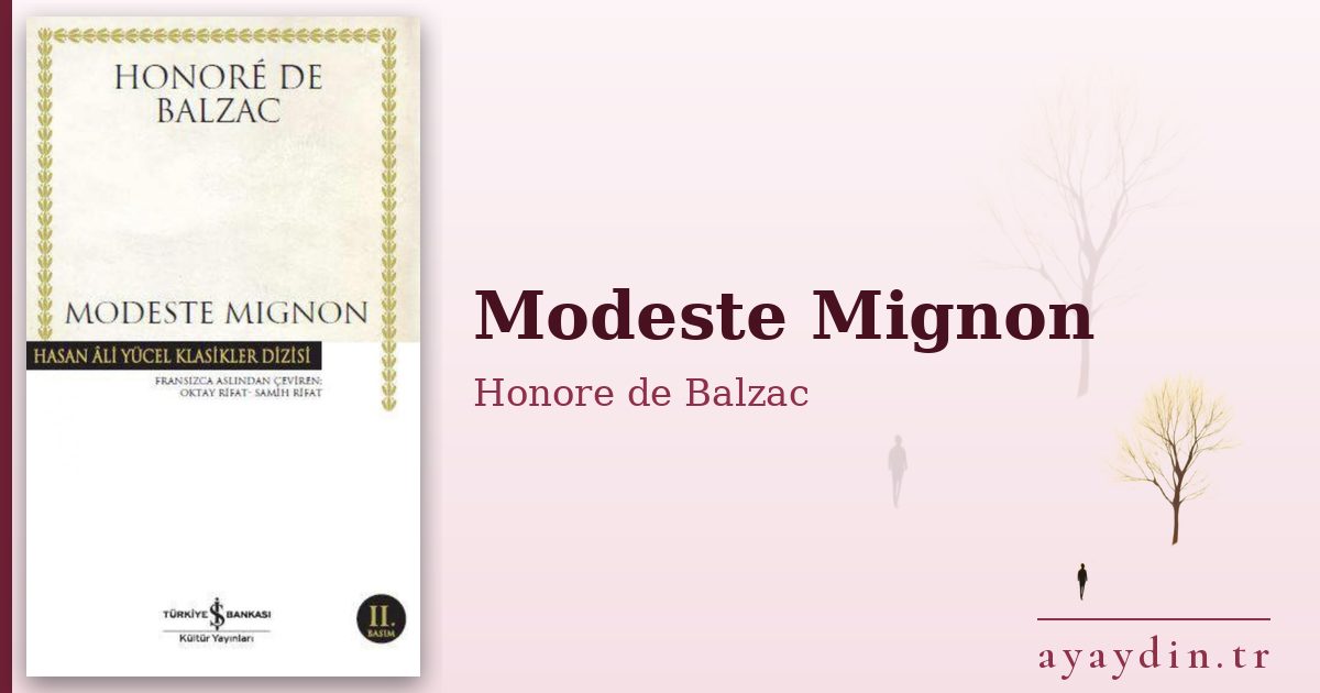 Modeste Mignon - Honore de Balzac kitap alıntıları ve sözleri