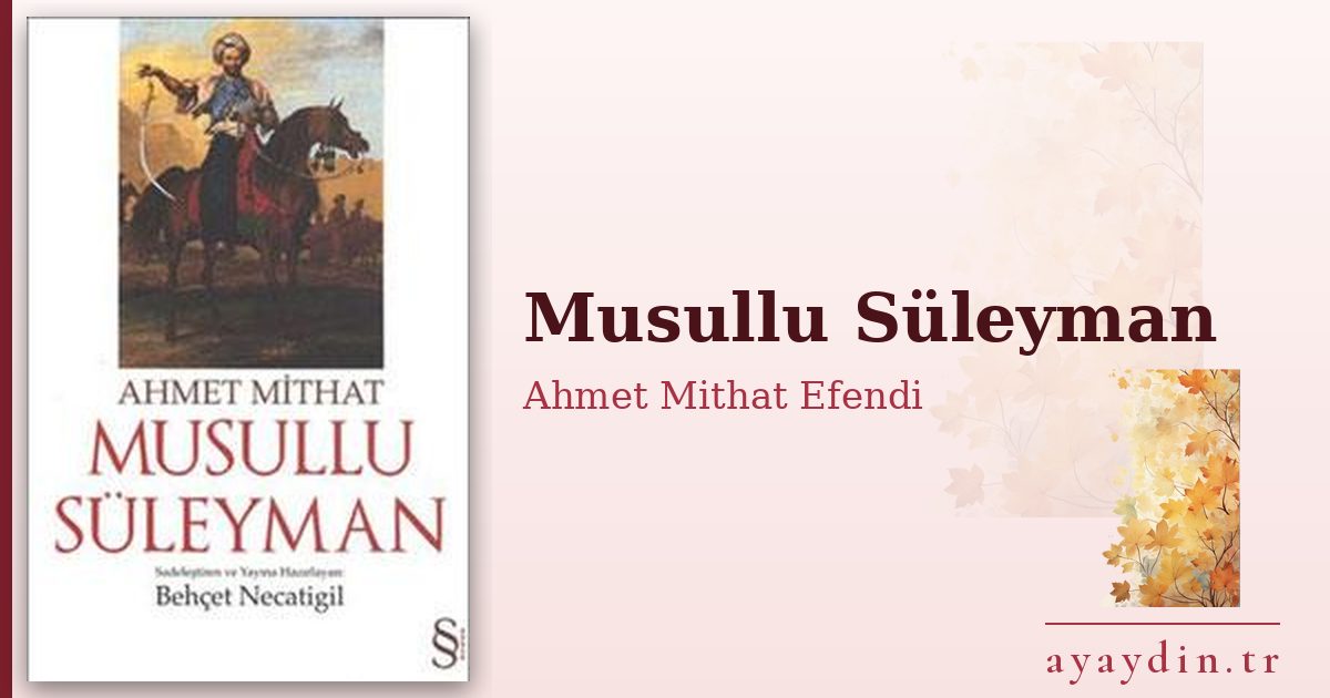 Musullu Süleyman - Ahmet Mithat Efendi kitap alıntıları ve sözleri