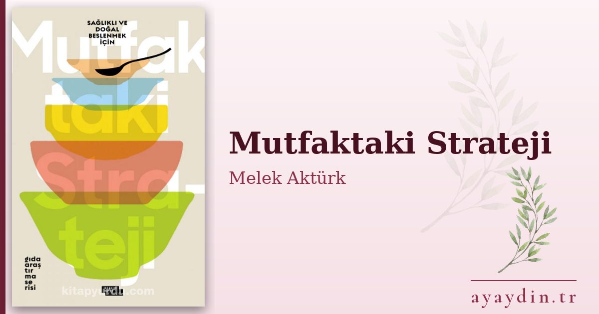 Mutfaktaki Strateji - Melek Aktürk kitap alıntıları ve sözleri
