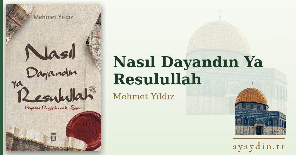 Nasıl Dayandın Ya Resulullah - Mehmet Yıldız kitap alıntıları ve sözleri
