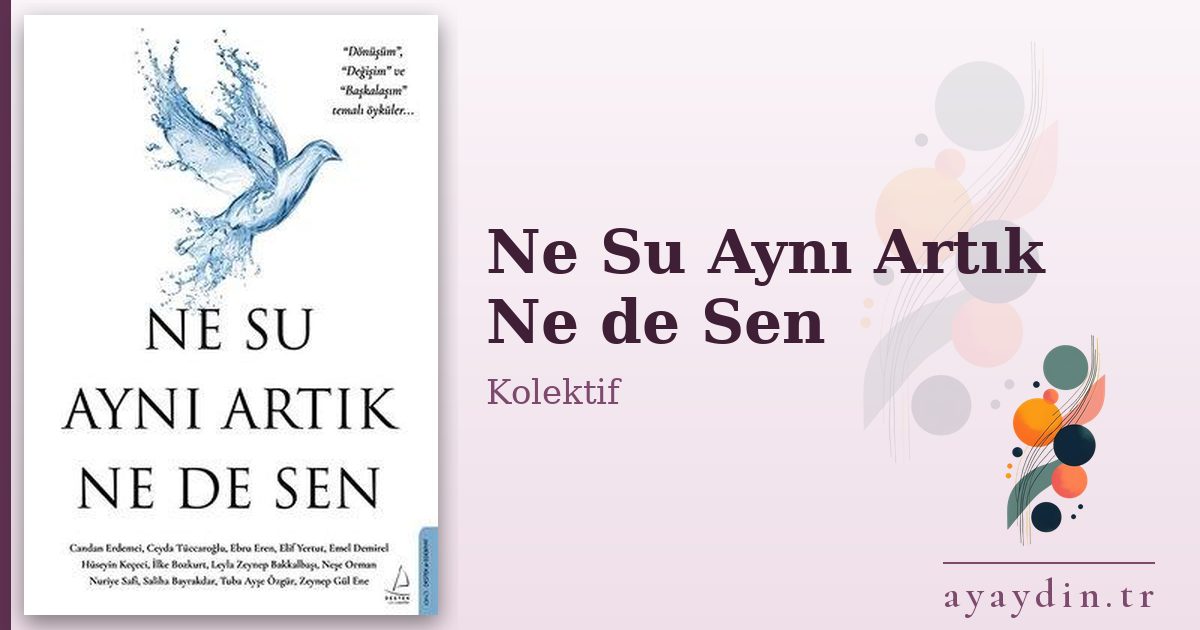 Ne Su Aynı Artık Ne de Sen - Kolektif kitap alıntıları ve sözleri