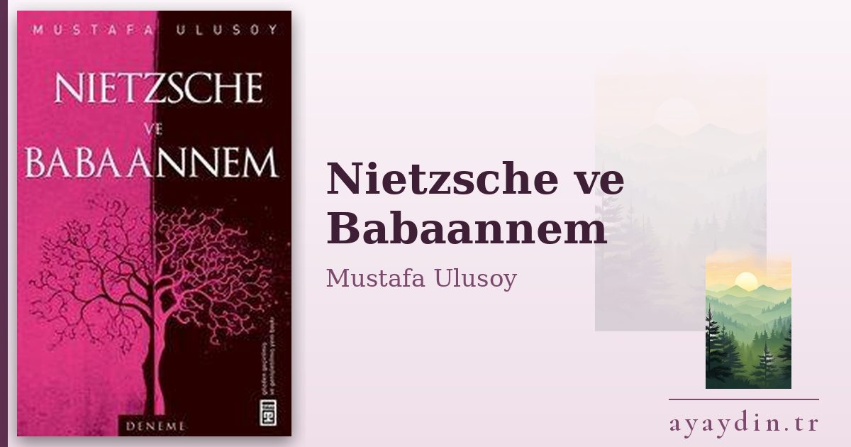 Nietzsche ve Babaannem - Mustafa Ulusoy kitap alıntıları ve sözleri