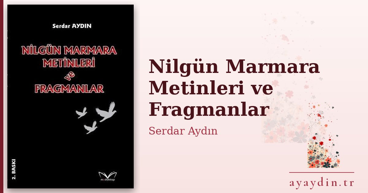 Nilgün Marmara Metinleri ve Fragmanlar - Serdar Aydın kitap alıntıları ve sözleri