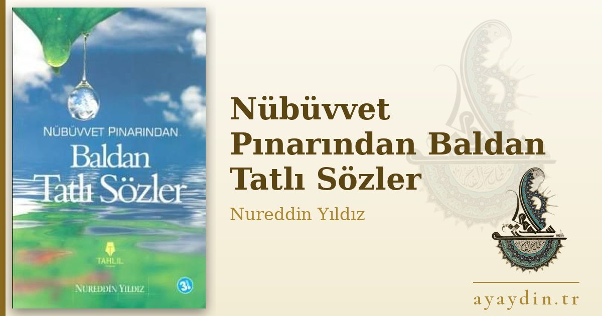 Nübüvvet Pınarından Baldan Tatlı Sözler - Nureddin Yıldız kitap alıntıları ve sözleri
