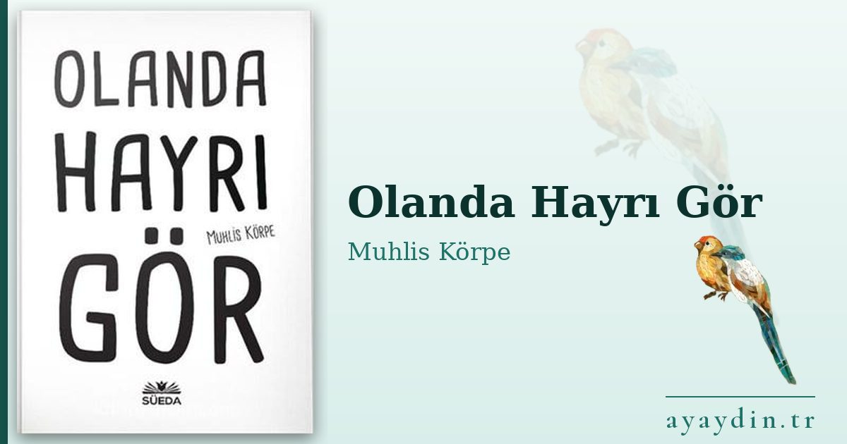 Olanda Hayrı Gör - Muhlis Körpe kitap alıntıları ve sözleri