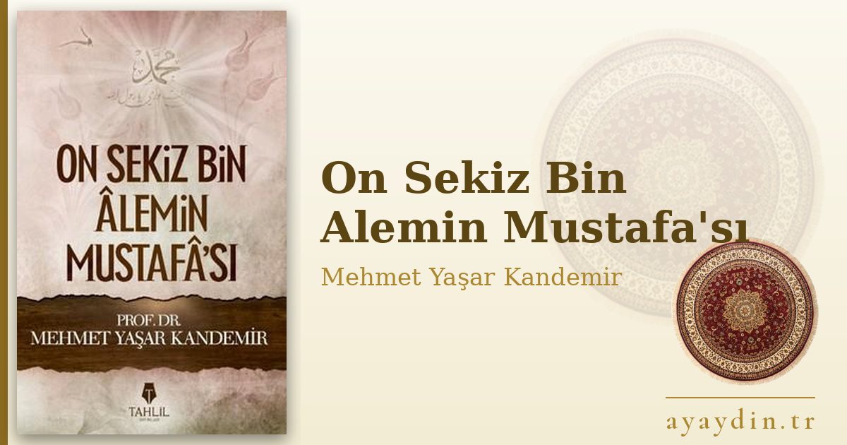 On Sekiz Bin Alemin Mustafa'sı - Mehmet Yaşar Kandemir kitap alıntıları ve sözleri