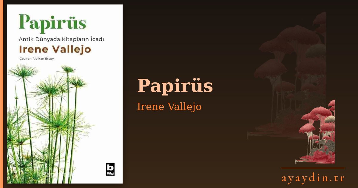 Papirüs - Irene Vallejo kitap alıntıları ve sözleri