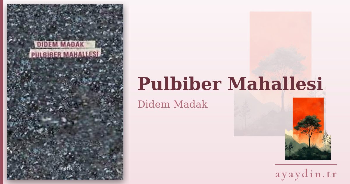 Pulbiber Mahallesi - Didem Madak kitap alıntıları ve sözleri