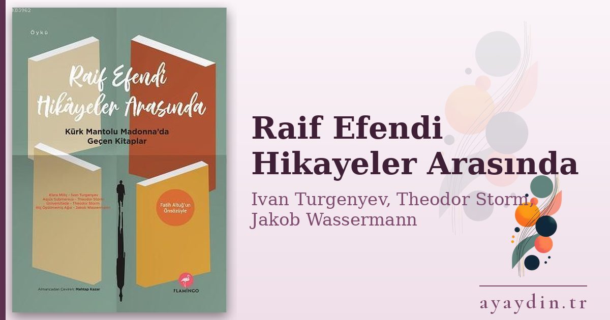 Raif Efendi Hikayeler Arasında - Ivan Turgenyev, Theodor Storm, Jakob Wassermann kitap alıntıları ve sözleri