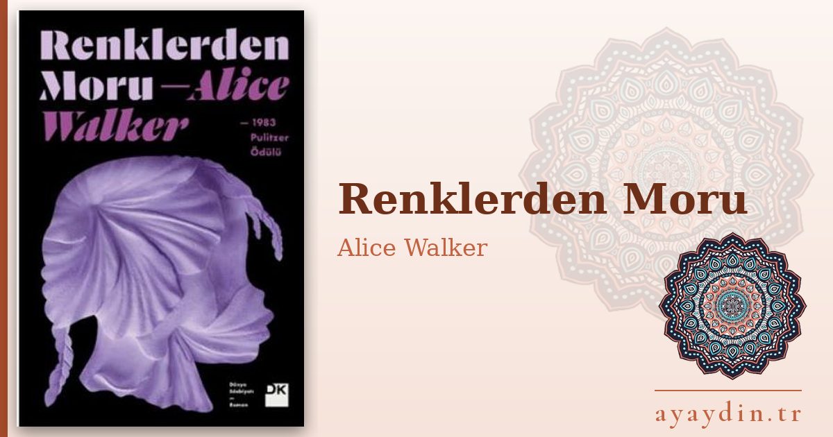 Renklerden Moru - Alice Walker kitap alıntıları ve sözleri