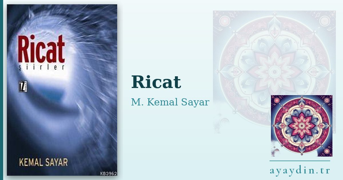 Ricat - M. Kemal Sayar kitap alıntıları ve sözleri