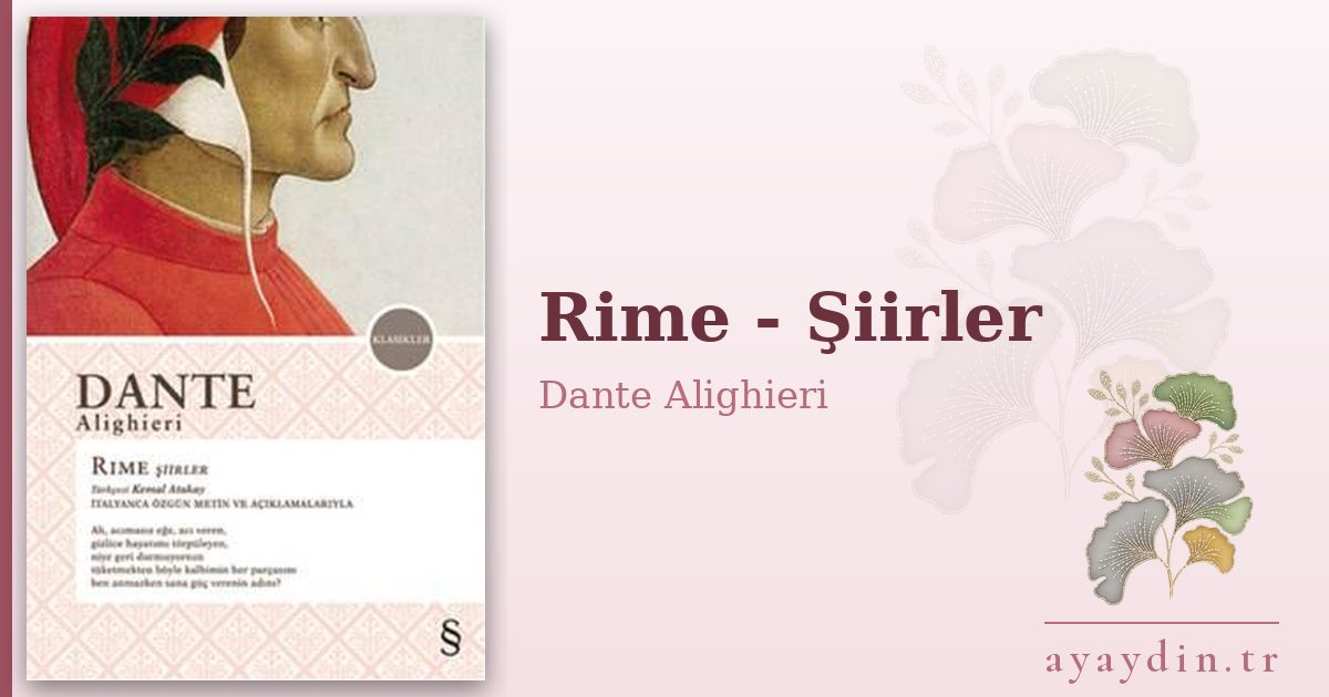Rime - Şiirler - Dante Alighieri kitap alıntıları ve sözleri