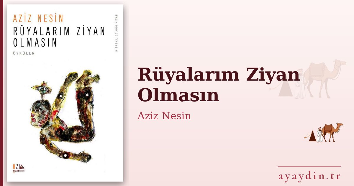 Rüyalarım Ziyan Olmasın - Aziz Nesin kitap alıntıları ve sözleri