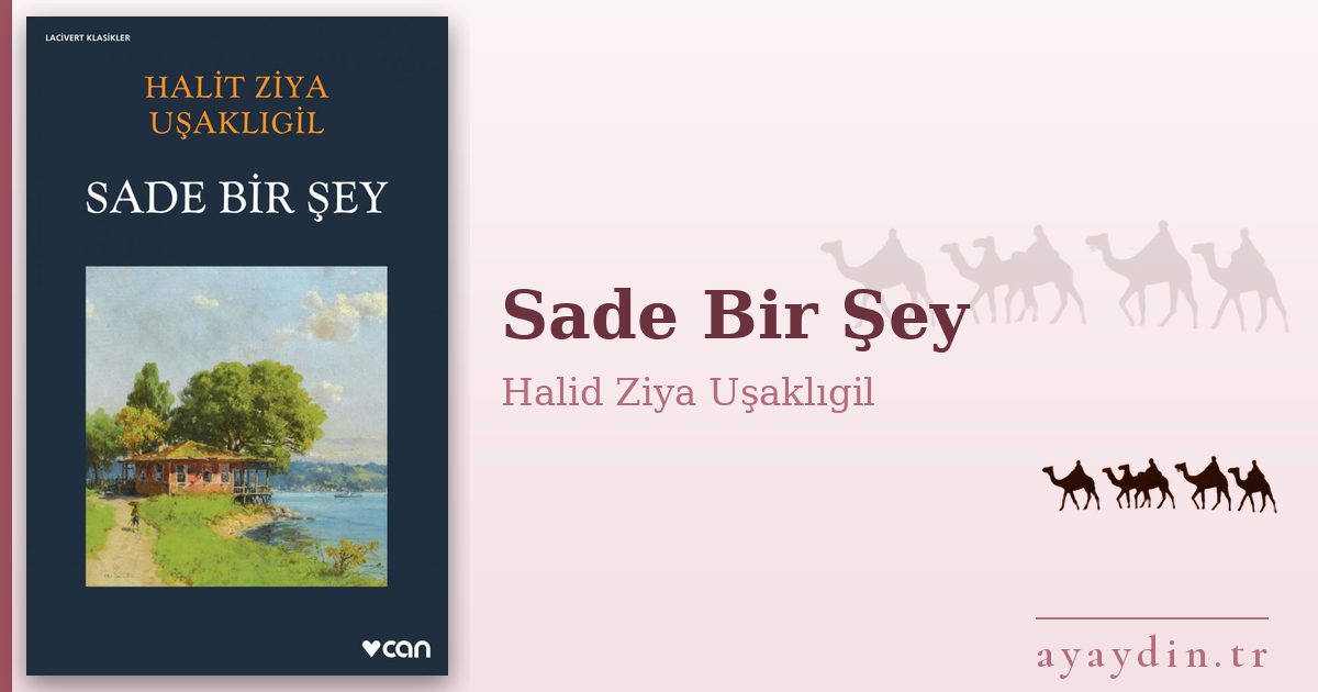 Sade Bir Şey - Halid Ziya Uşaklıgil kitap alıntıları ve sözleri