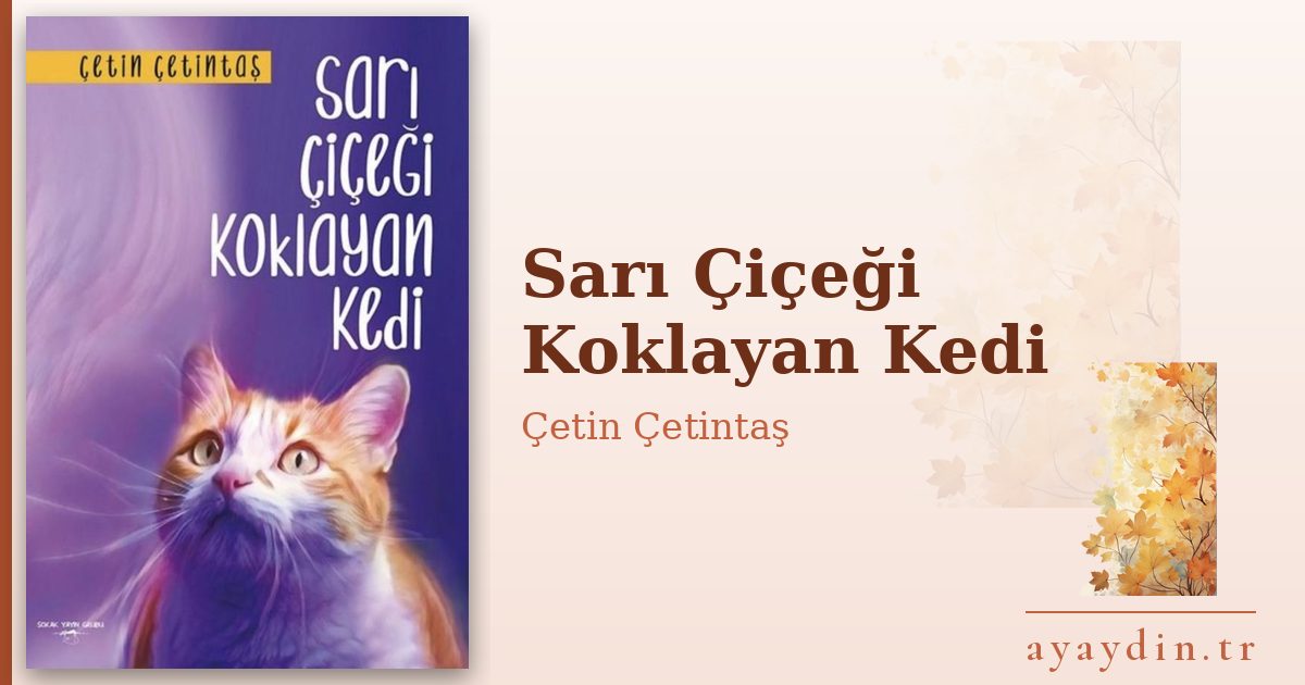 Sarı Çiçeği Koklayan Kedi - Çetin Çetintaş kitap alıntıları ve sözleri
