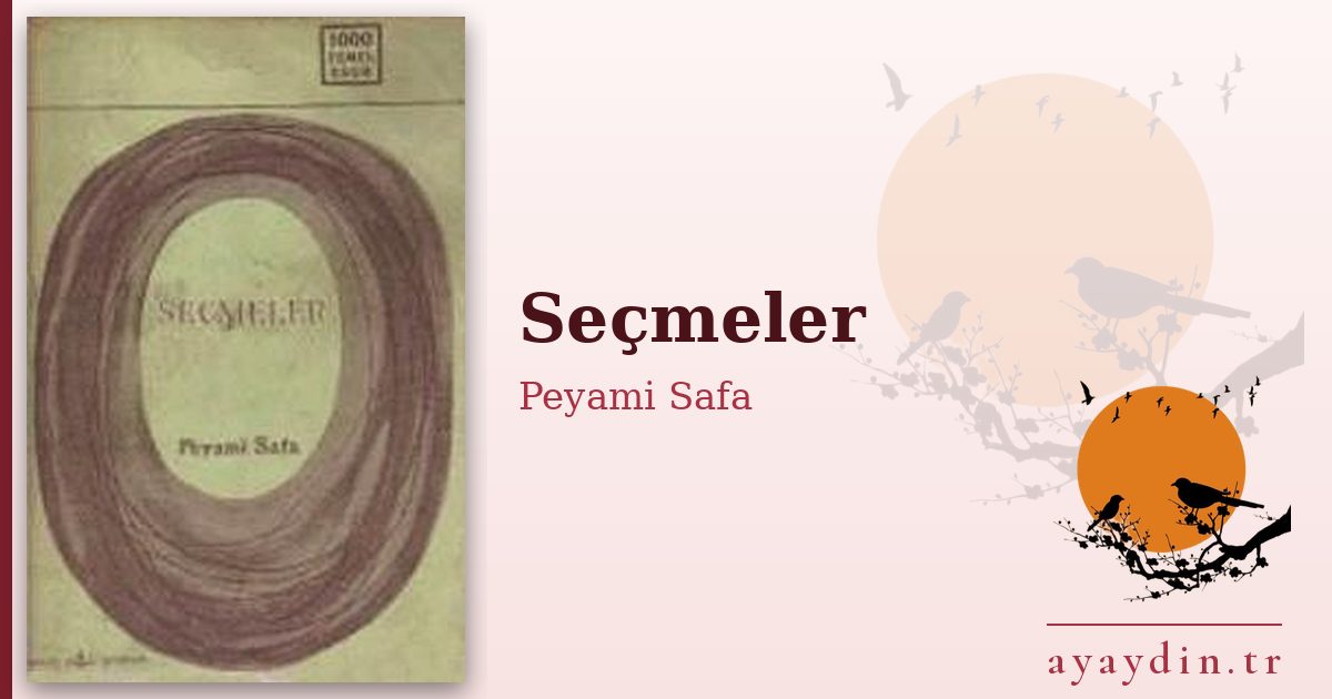 Seçmeler - Peyami Safa kitap alıntıları ve sözleri