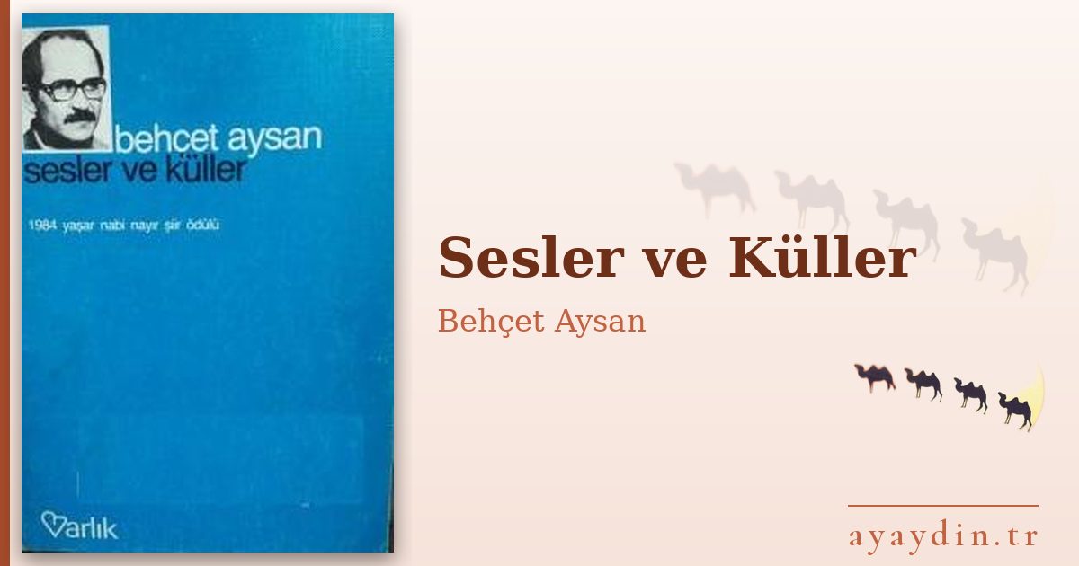 Sesler ve Küller - Behçet Aysan kitap alıntıları ve sözleri