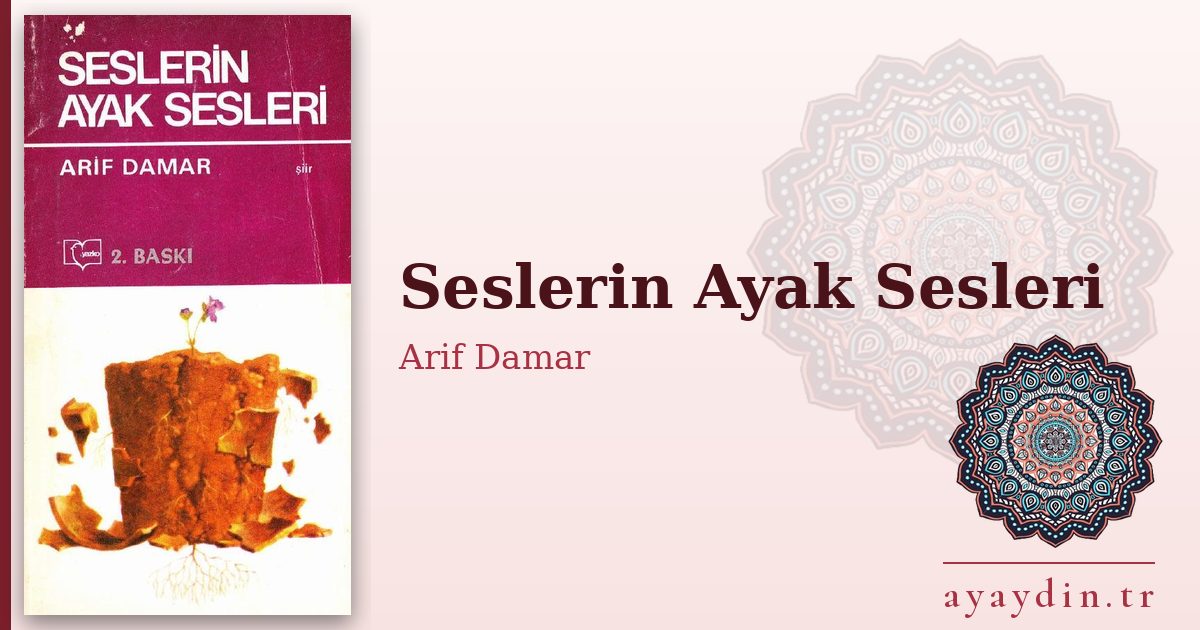 Seslerin Ayak Sesleri - Arif Damar kitap alıntıları ve sözleri