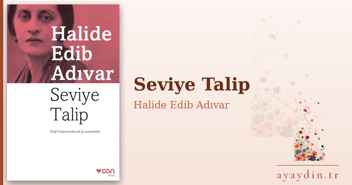 Seviye Talip - Halide Edib Adıvar kitap alıntıları ve sözleri