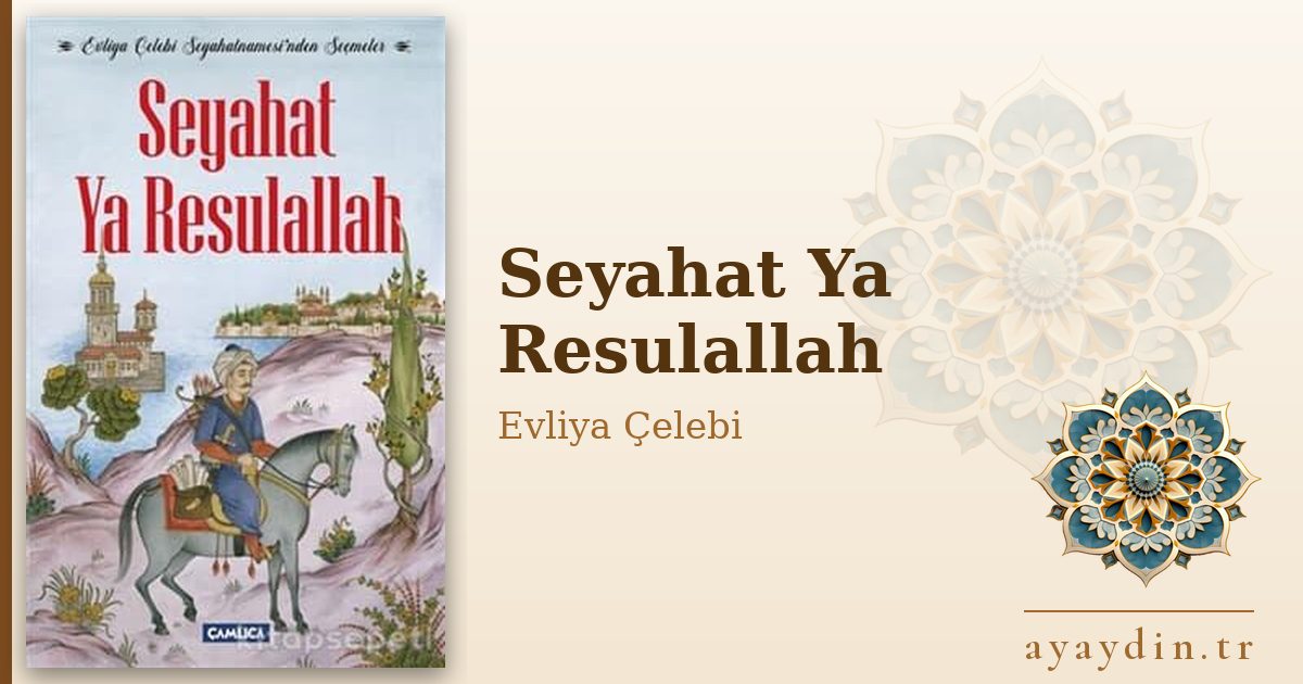 Seyahat Ya Resulallah - Evliya Çelebi kitap alıntıları ve sözleri