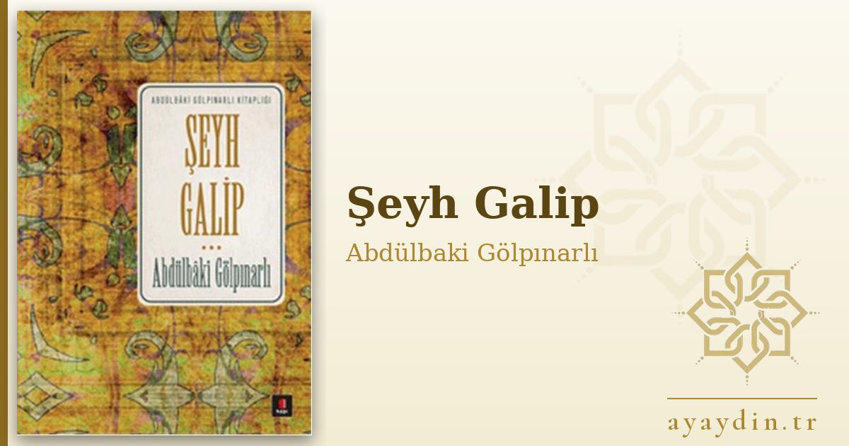 Şeyh Galip - Abdülbaki Gölpınarlı kitap alıntıları ve sözleri