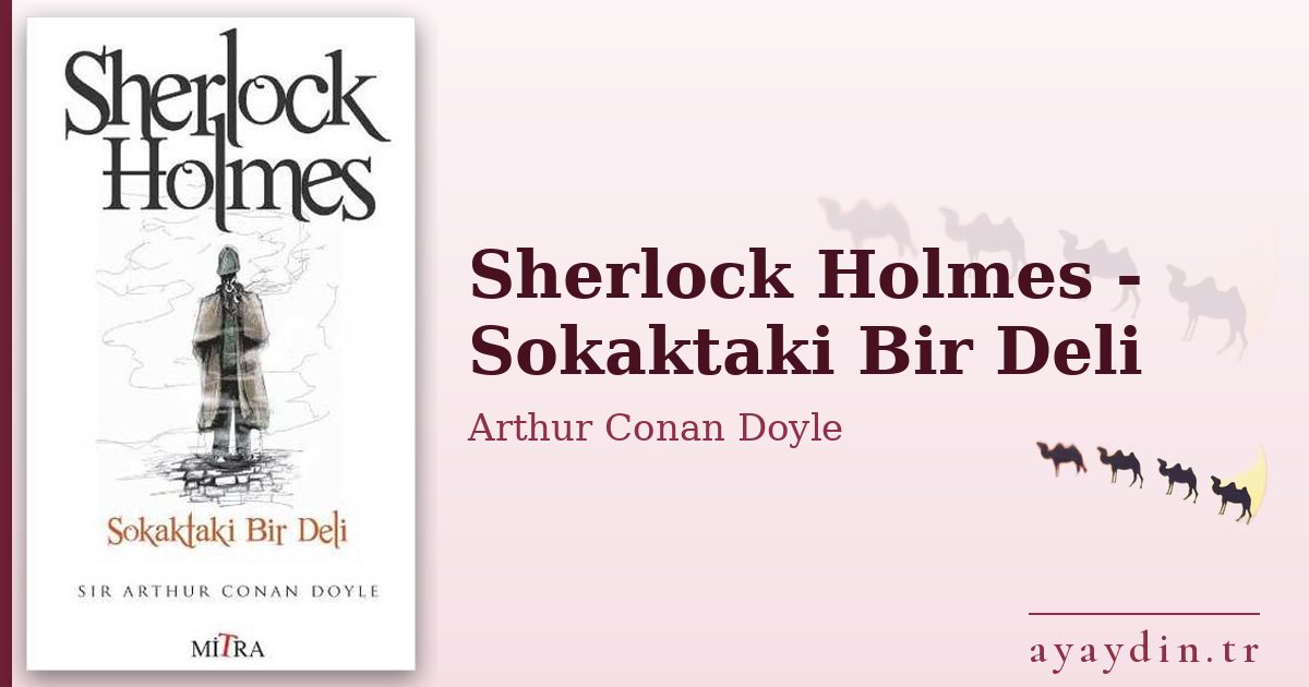 Sherlock Holmes - Sokaktaki Bir Deli - Arthur Conan Doyle kitap alıntıları ve sözleri