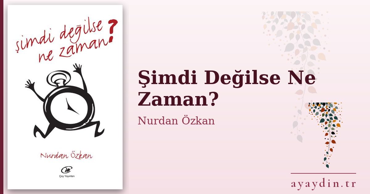 Şimdi Değilse Ne Zaman? - Nurdan Özkan kitap alıntıları ve sözleri