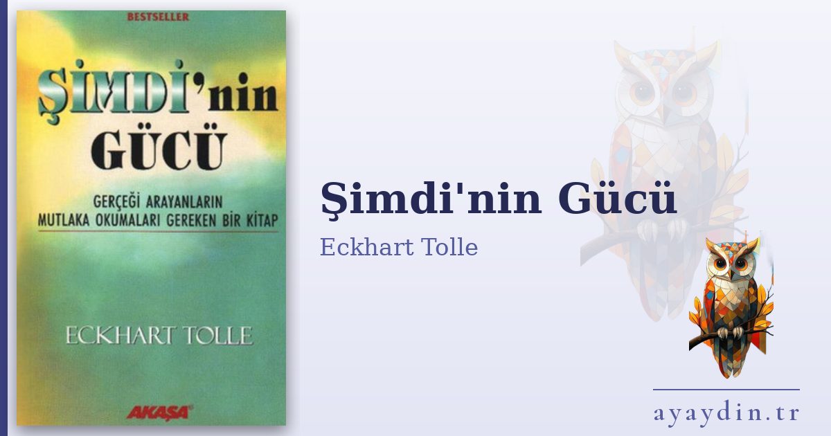 Şimdi'nin Gücü - Eckhart Tolle kitap alıntıları ve sözleri