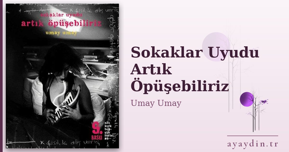 Sokaklar Uyudu Artık Öpüşebiliriz - Umay Umay kitap alıntıları ve sözleri