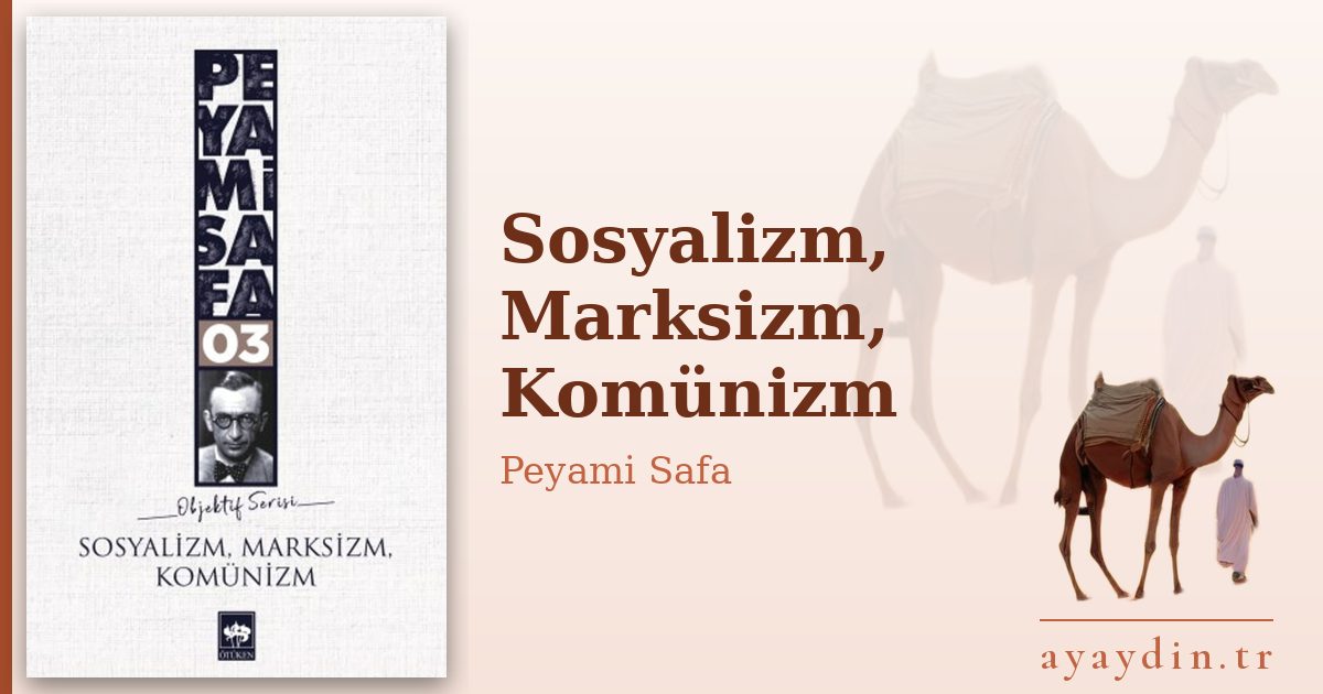 Sosyalizm, Marksizm, Komünizm - Peyami Safa kitap alıntıları ve sözleri