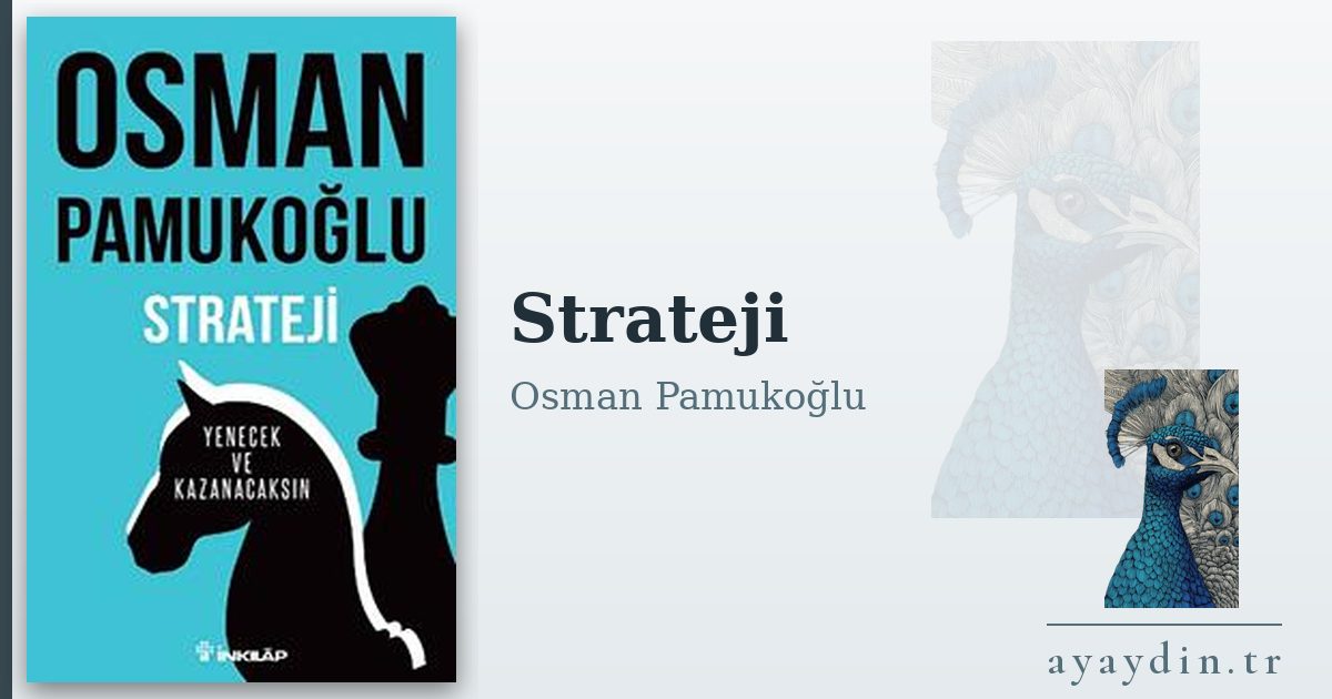 Strateji - Osman Pamukoğlu kitap alıntıları ve sözleri