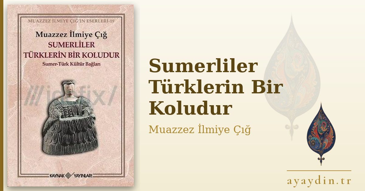 Sumerliler Türklerin Bir Koludur - Muazzez İlmiye Çığ kitap alıntıları ve sözleri
