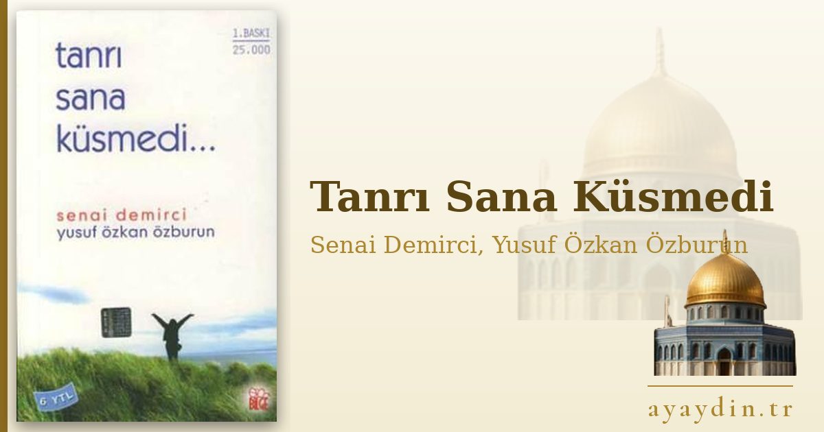 Tanrı Sana Küsmedi - Senai Demirci, Yusuf Özkan Özburun kitap alıntıları ve sözleri