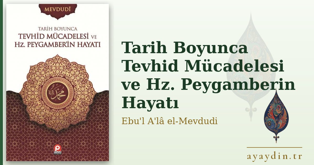 Tarih Boyunca Tevhid Mücadelesi ve Hz. Peygamberin Hayatı - Ebu'l A'lâ el-Mevdudi kitap alıntıları ve sözleri