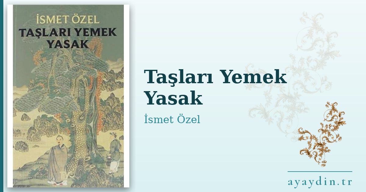 Taşları Yemek Yasak - İsmet Özel kitap alıntıları ve sözleri