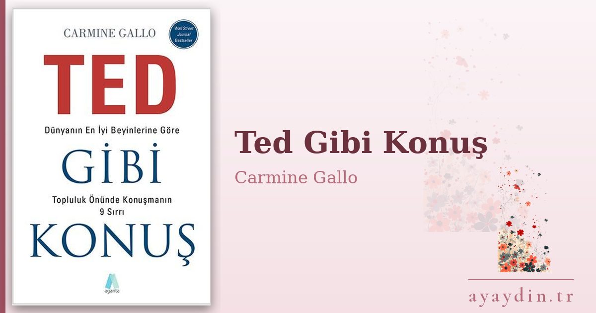 Ted Gibi Konuş - Carmine Gallo kitap alıntıları ve sözleri