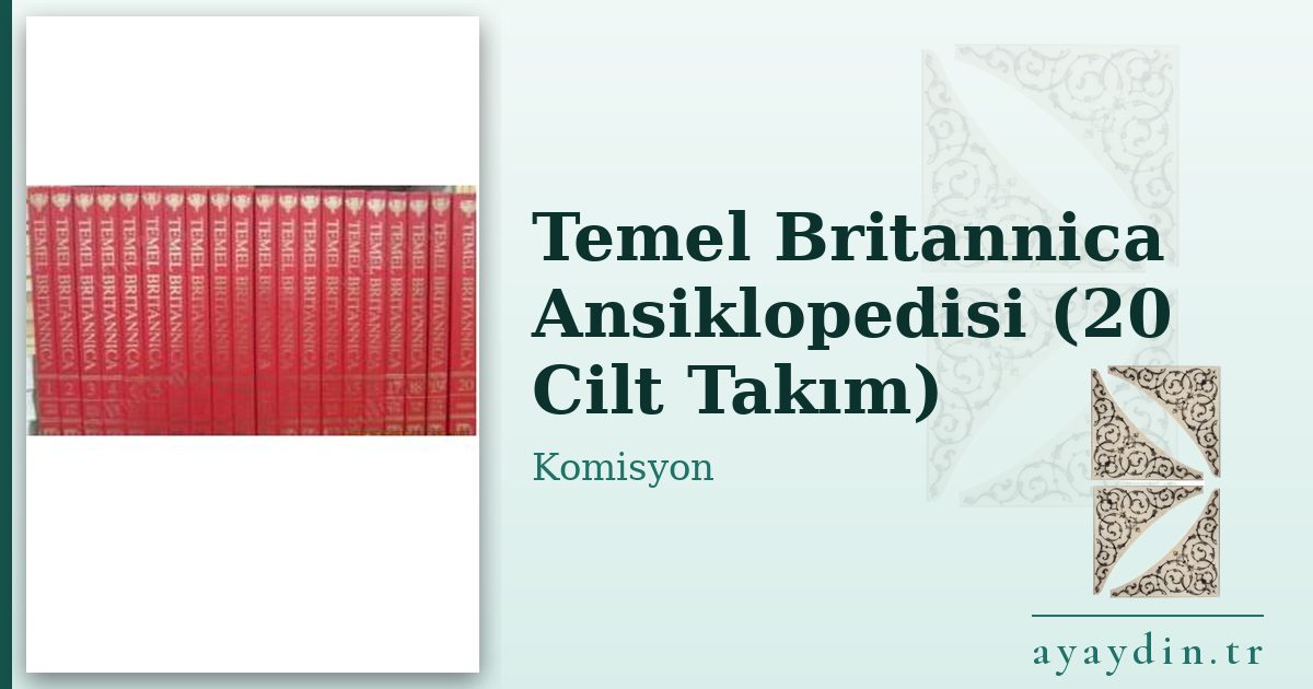 Temel Britannica Ansiklopedisi (20 Cilt Takım) - Komisyon kitap alıntıları ve sözleri