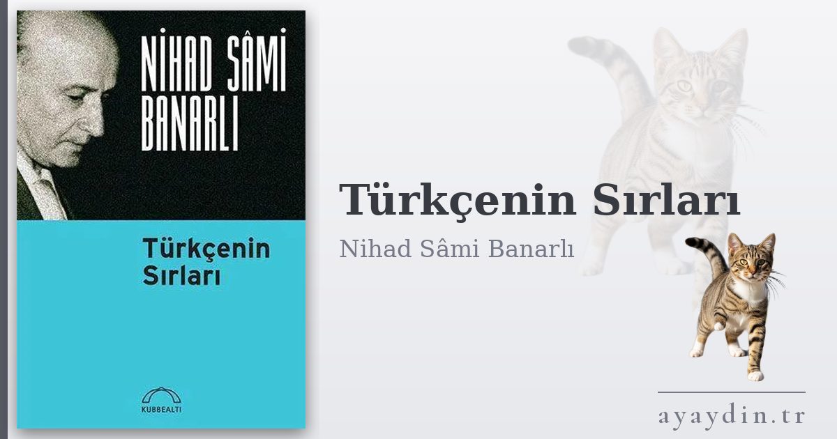 Türkçenin Sırları - Nihad Sâmi Banarlı kitap alıntıları ve sözleri