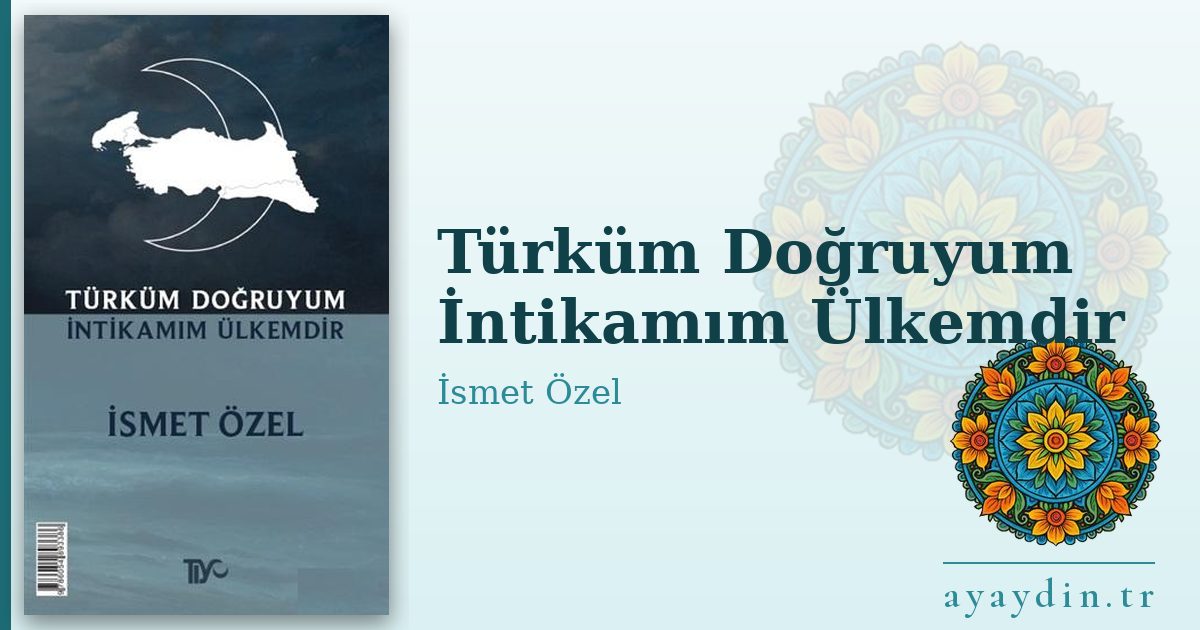 Türküm Doğruyum İntikamım Ülkemdir - İsmet Özel kitap alıntıları ve sözleri